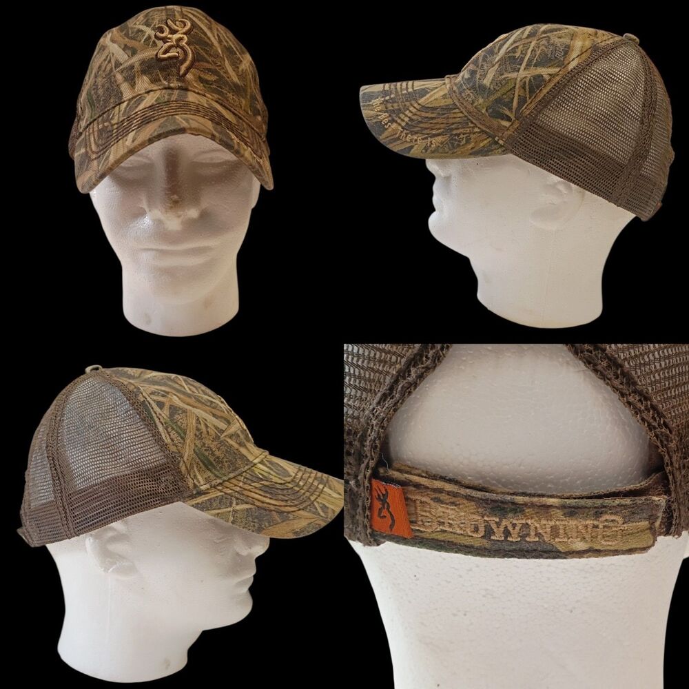 Browning Bozeman Brown Mossy Oak Grass Blades Baseball Hook & Loop Closure